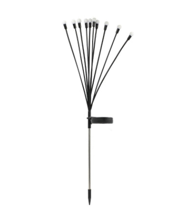 Lampe solaire luciole d'extérieur, base ronde
