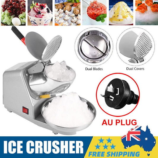 Upgraded Electric Ice Crusher Shaver Snow Cone Maker Commercial Machine2200r-m