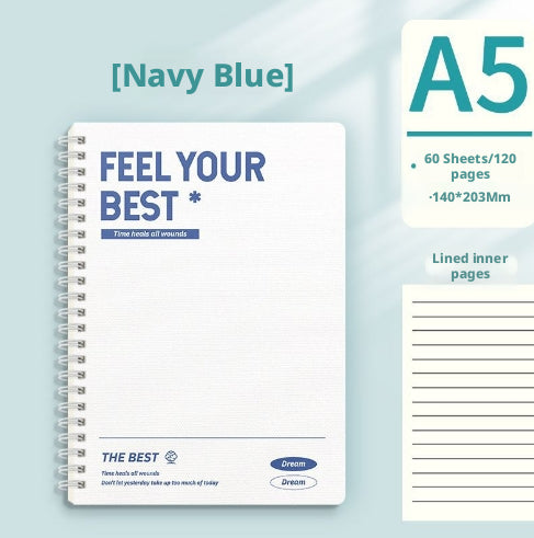 Thickened coil notebook-A5-Ivory White-1 copy