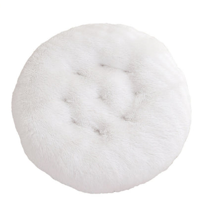 Round Pet Mat Dog Bed Plush Warm Sleep Dog Bed Cathouse Doghouse