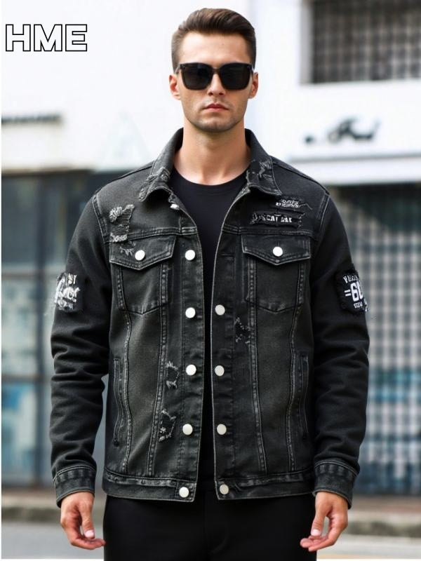 Veste en Jean Ajustée Homme
