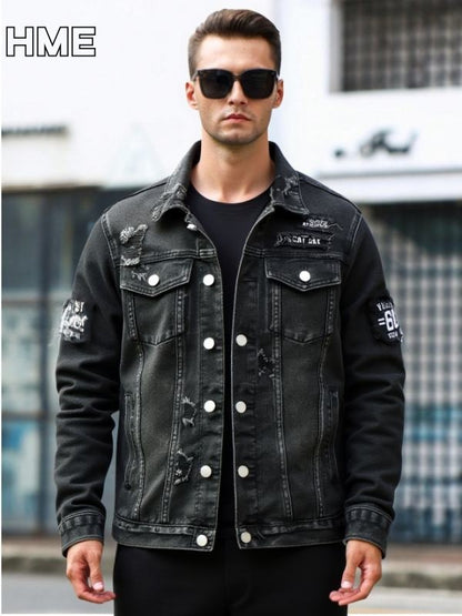 Veste en Jean Ajustée Homme