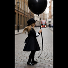 Girls A Line Formal Dress Toddler Vintage Dress Black Party Dress 3 - 5 Years