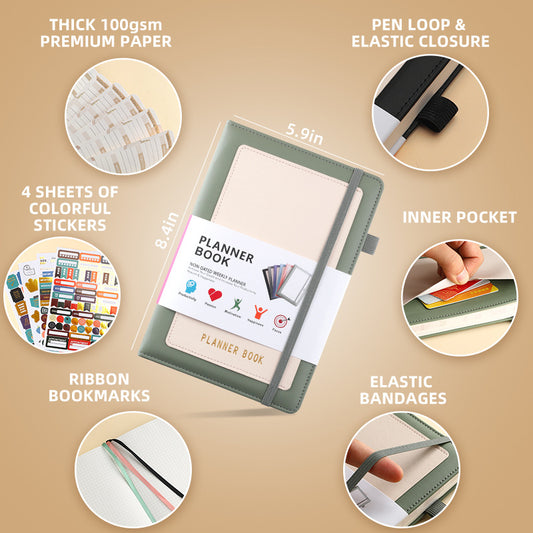 Dot Matrix Square Self-discipline Bandage Notebook