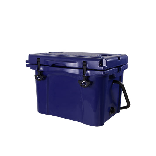 25QT Portable Cooler, Insulated Hard Cooler With Bottle Opener, Cup Holder, Forming Ruler, Travel, Beach, Camping, Fishing