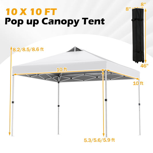 Outdoor Commercial Canopy Tent With Storage Bag For Various Outdoor Adventures, Camping, BBQs, Markets, Etc
