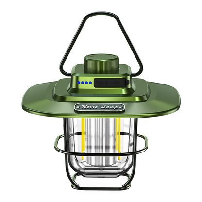 Lanterne de Camping Vintage Rechargeable - Style Lampe à Pétrole
