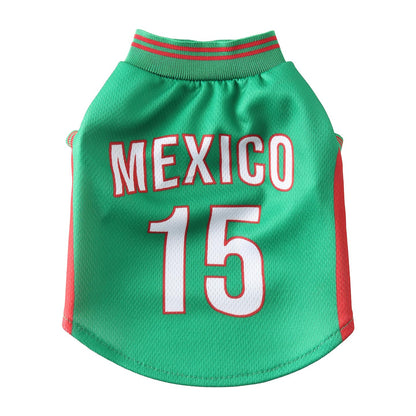 Maillot de Foot pour Chien - Mesh Respirant Été