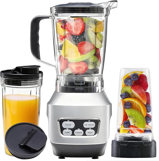 Blender de comptoir 1,5 L multifonction portable, machine à milk-shake