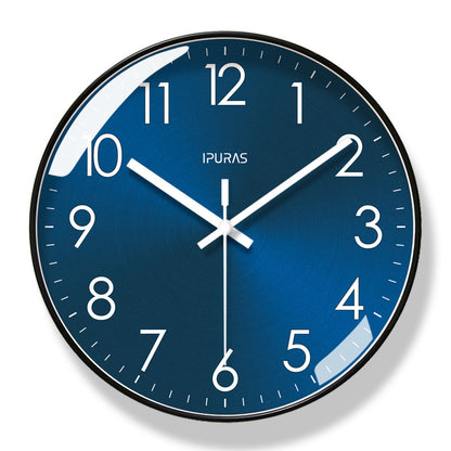 Brand - new 10/12 - inch modern wall clock. Its silent quartz makes it perfect for living rooms.