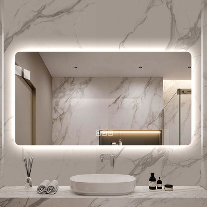 Miroir LED 122x61cm 3 Couleurs Dimmable - Anti-corrosion