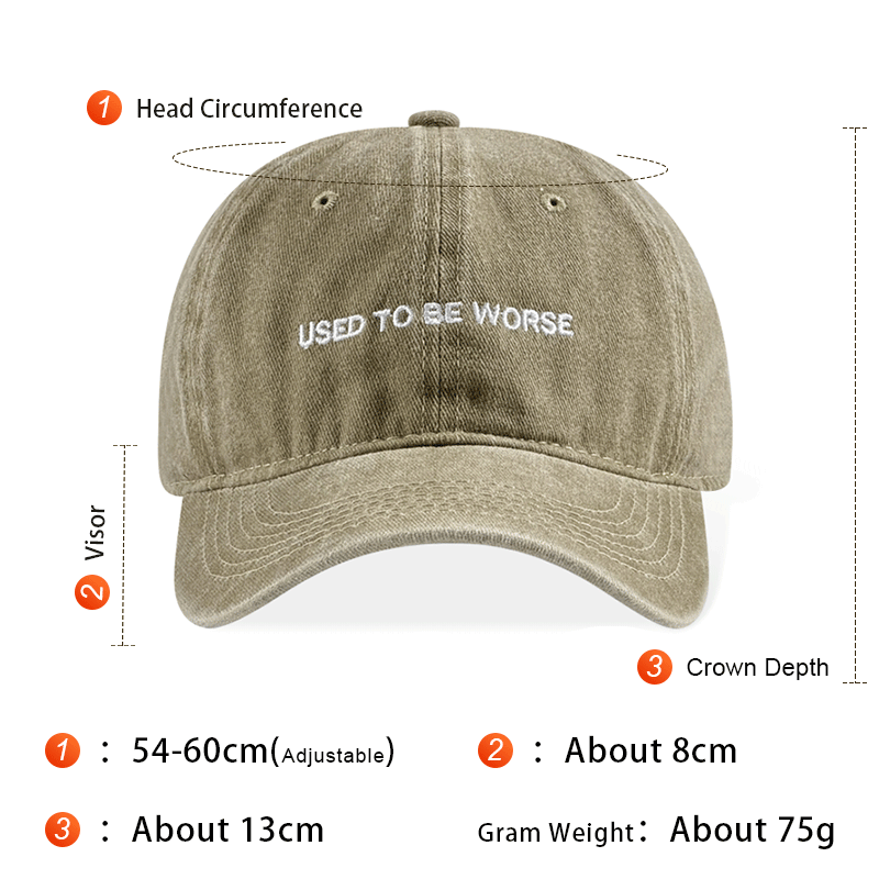 Casquette Dad Hat "Used To Be Worse" - Vintage Lavé