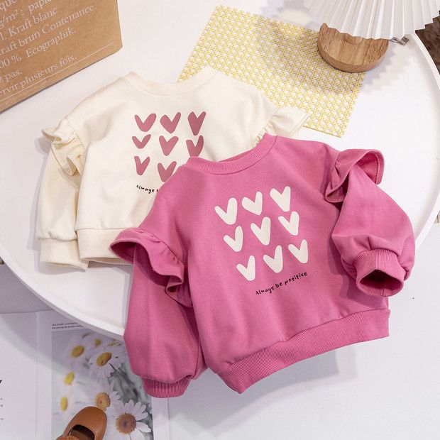 Girls' Spring Collection Style Top - Cute And Casual Pullover Hooded Shirt For C