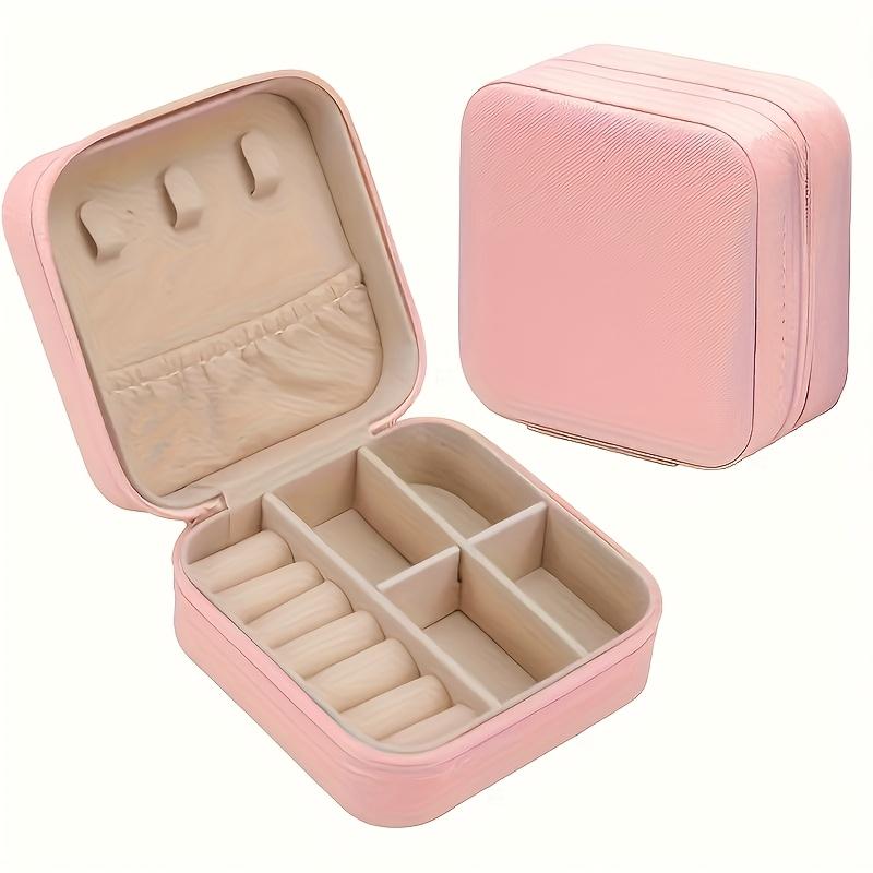 Boîte à Bijoux de Voyage Cuir PU 15 Pièces - Grande Capacité