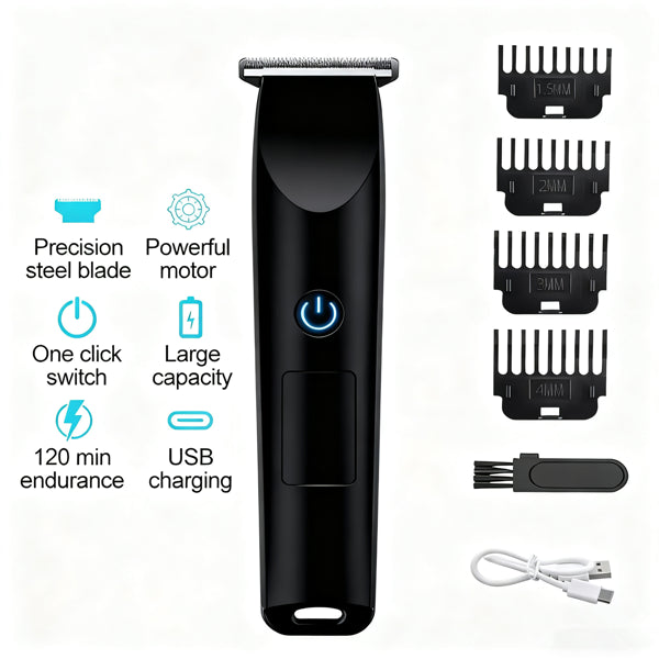 Men Pro Electric Hair Clippers Beard Trimmer Cutting Barber Shaving Machine Black Logistics Only For USPS. TK TMEU Only For Self-pickup