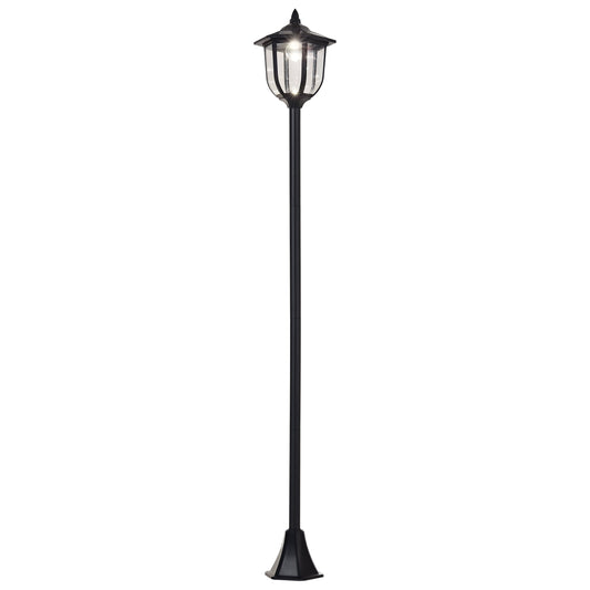 Solar LED Gartenlaterne, Laterne Aus Kunststoff, Außenleuchte Für Innen Und Außen 177 Cm Hoch, Gartenleuchte, 30/60 Lumen, Für Garten Balkon Deko Schwarz
