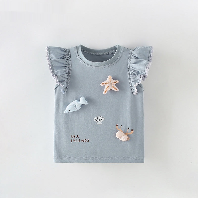 Girls T-shirt Summer New Arrival Top