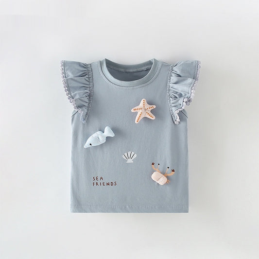 Girls T-shirt Summer New Arrival Top