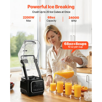 Blender Professionnel 2L 2200W - 26000 tr/min