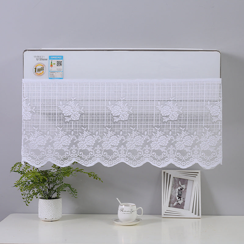 Windshield and air conditioning curtain-tiled checkered roses 100*40cm-1 pack