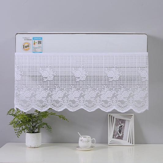 Windshield and air conditioning curtain-tiled checkered roses 100*40cm-1 pack