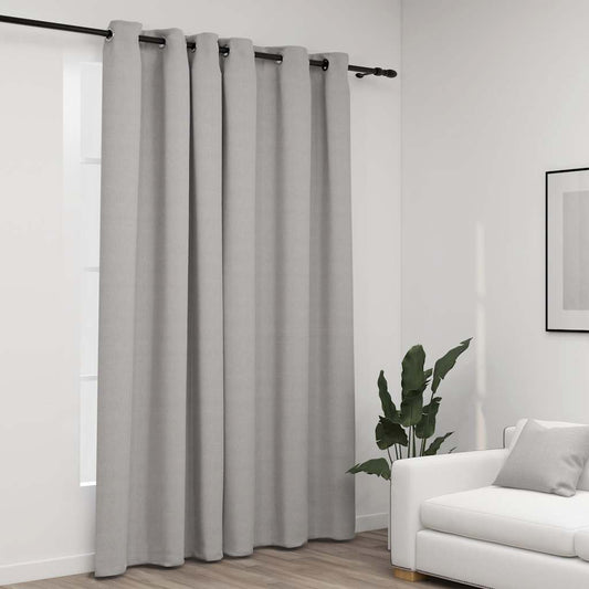 blackout curtain with eyelets, linen look;   blackout curtain with