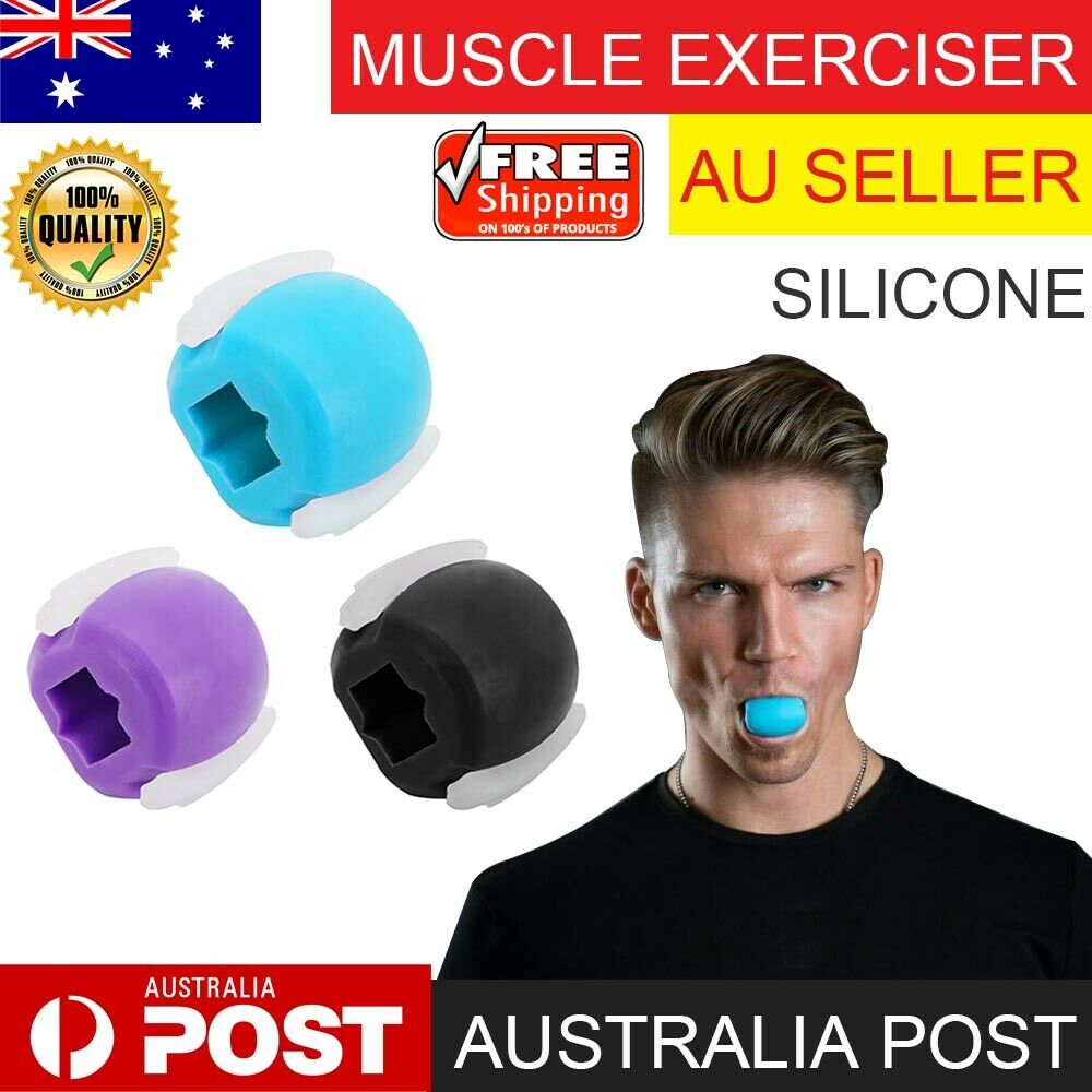 Facial Exerciser Exercise Ballneck Toner3-stage Mandibular Exerciser Jaw Trainer  Purple