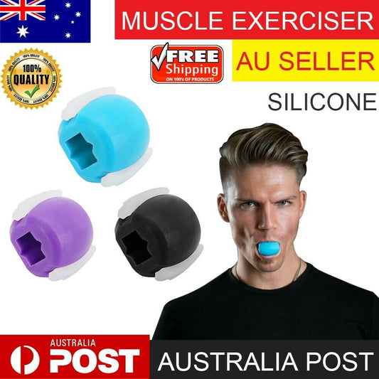 Facial Exerciser Exercise Ballneck Toner3-stage Mandibular Exerciser Jaw Trainer  Purple