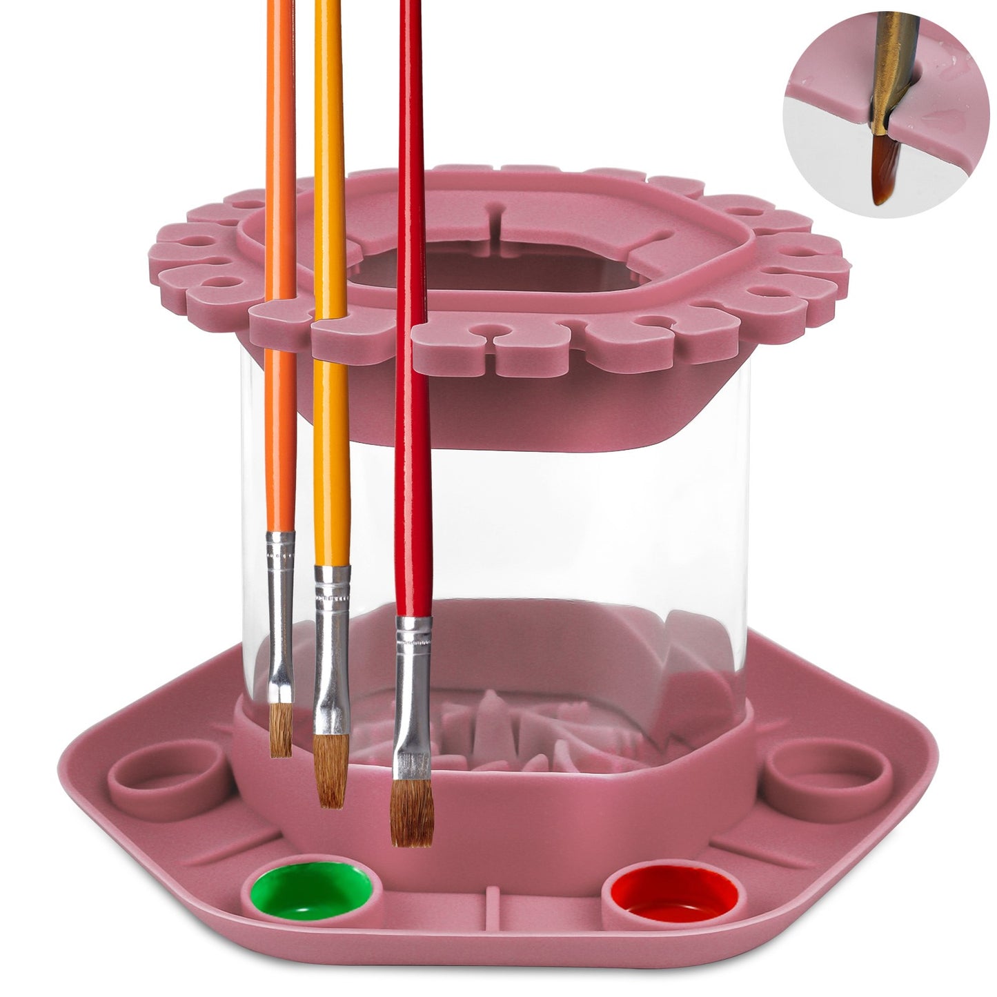 Paintbrush Cleaning Tool, Painting Brush Scrubber Board Cleaner Detachable