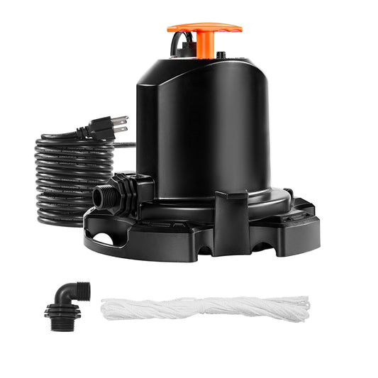 Pool Cover Pump Submersible Swimming 1/2 HP 1575 GPH With 25 Ft Power Cord