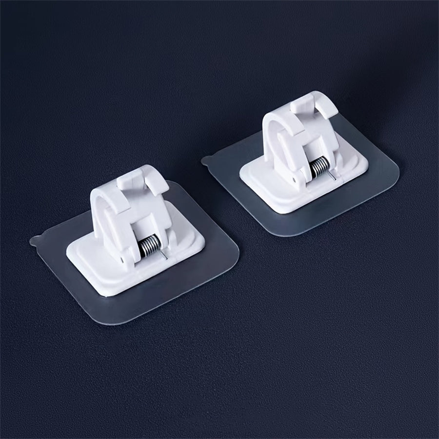 Curtain rod hook-white-1 piece