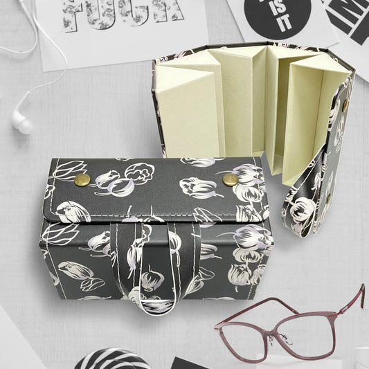 5in1 Sunglasses Travel Case Organizer Hangable, Eyeglasses Foldable Storage Organizer