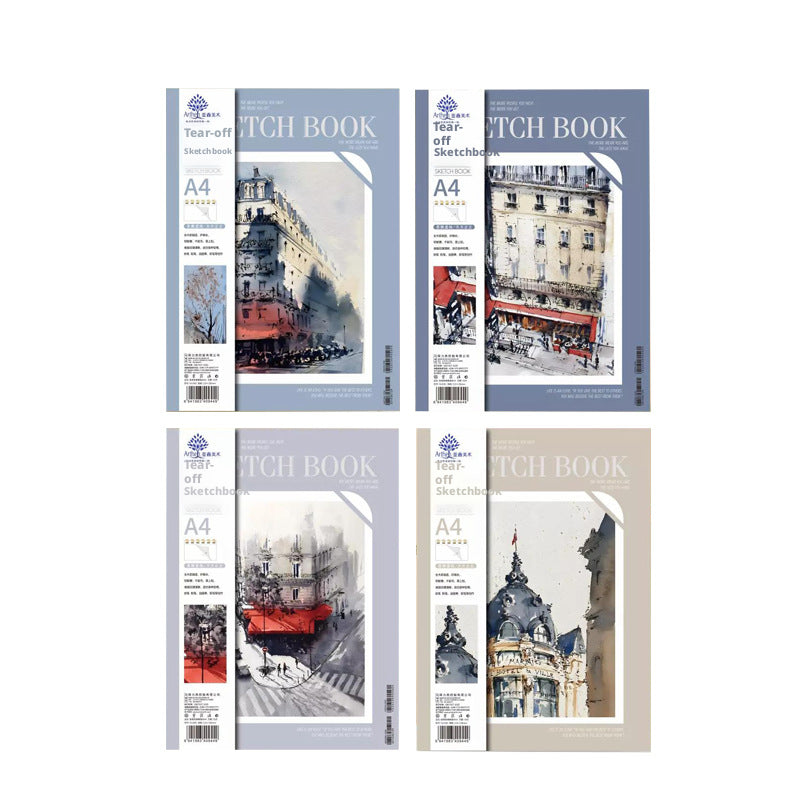 Tearable Sketch Book-Architectural Model-Random Color-A4-35 Sheets-1 Book