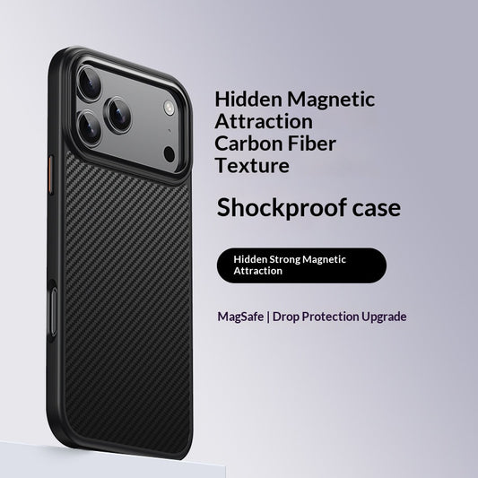 Carbon Fiber Phone Case With A Skin-like Magnetic Attachment