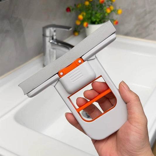 Foldable Water Absorbing Desktop Sponge Mop, Mini Compact Scrubber Pad Cleaner For Bathroom Kitchen Glass Living Room Car, Effortless Multi Scene Scratch-Free Cleaning