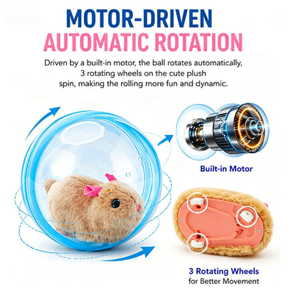 Balle Interactive Auto-roulante pour Chat