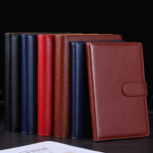 A5 Buckle Business Loose Spiral Notebook