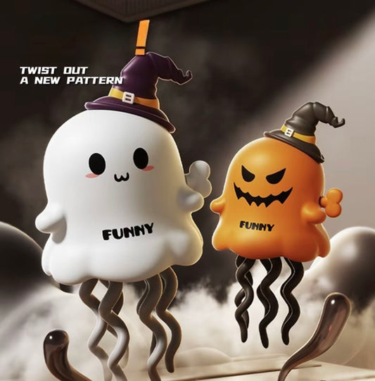 Christmas Halloween Wind - Up Toy, Magical Mini Dancing Ghost, Twisting Sliding