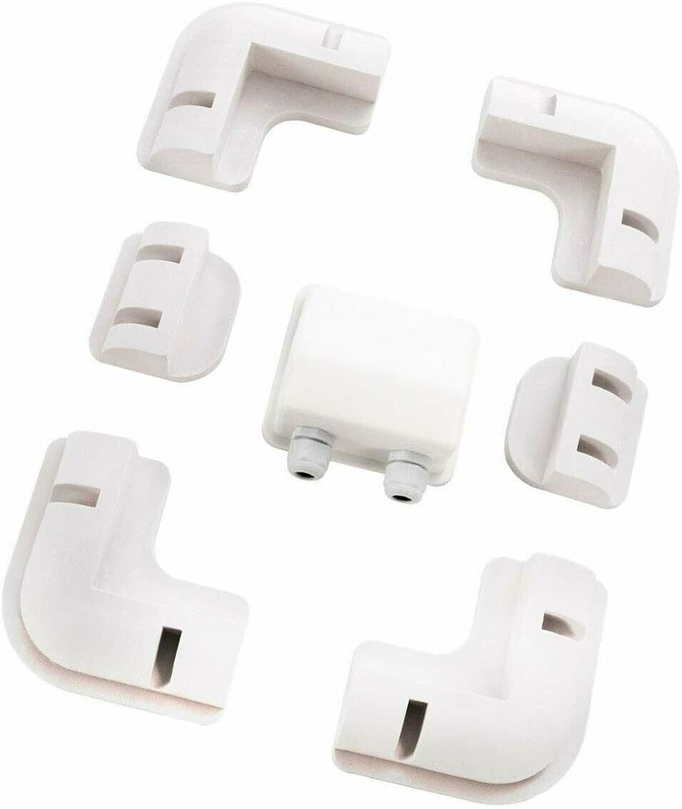 7PCS Solar Panel Mounting Brackets Kit Corner Caravan RV Boat Yacht Roof Mount