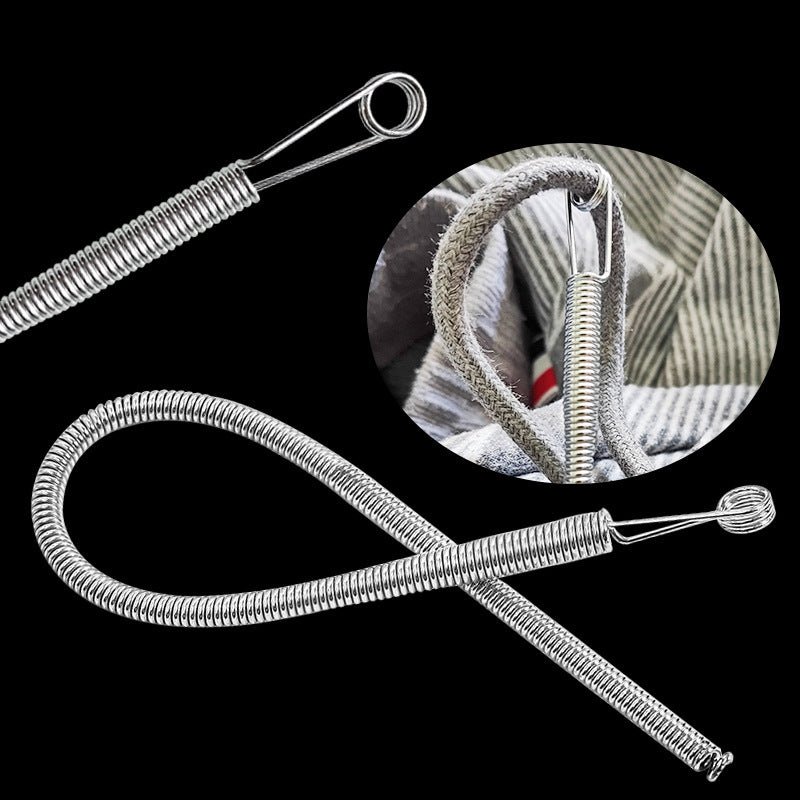 Outil d'Enfilage Ressort Flexible - Passe-Cordon Robuste
