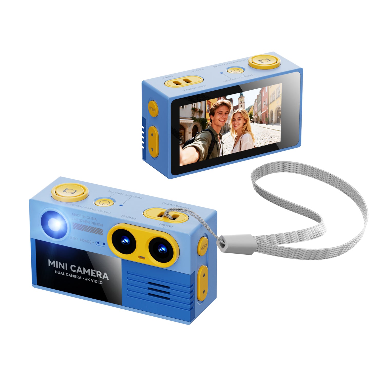 Waterproof Camera For Outdoor Cycling And Diving