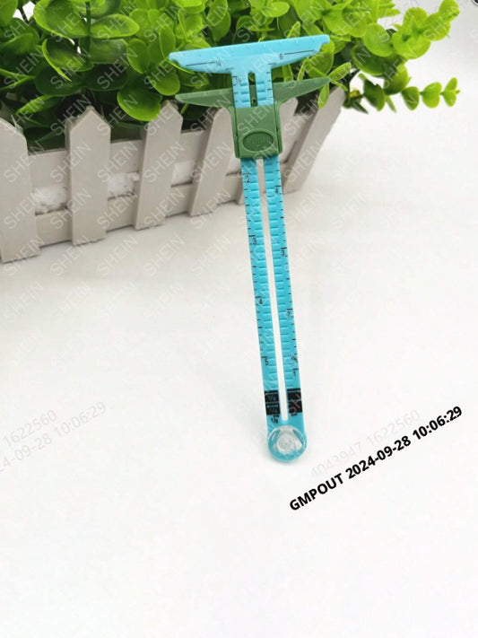 Plastic sewing ruler-blue-1 pack