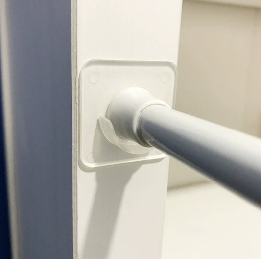 Curtain pole holder-large version-transparent-1 piece