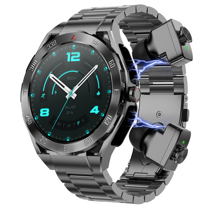 Montre Connectée 2-en-1 avec Écouteurs Bluetooth & MP3