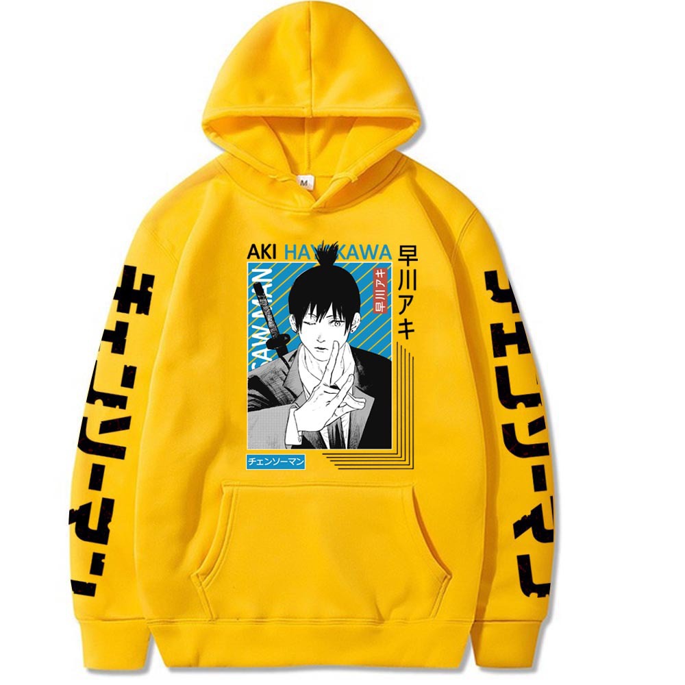 Chainsaw Man Printed Hooded Sweatshirt