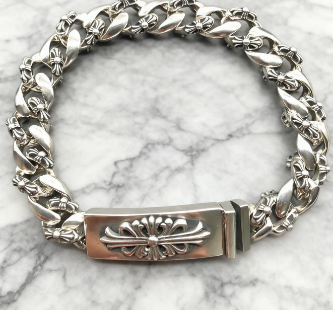 Cross flower bracelet chain