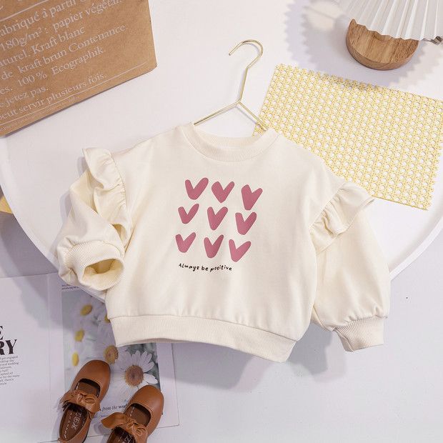 Girls' Spring Collection Style Top - Cute And Casual Pullover Hooded Shirt For C