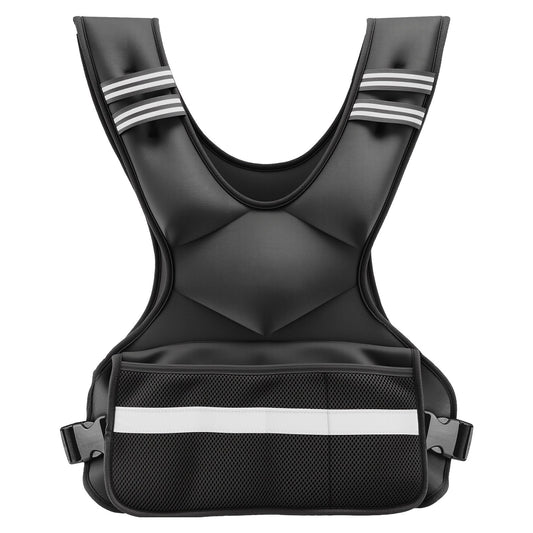 Adjustable Weighted Vest, 24-40 Lbs Comfortable X-Shape Body Weight Vest Set With 8 Weight Packs And Reflective Stripe, For Men Women, Workout Equipment For Strength Training Running Jogging