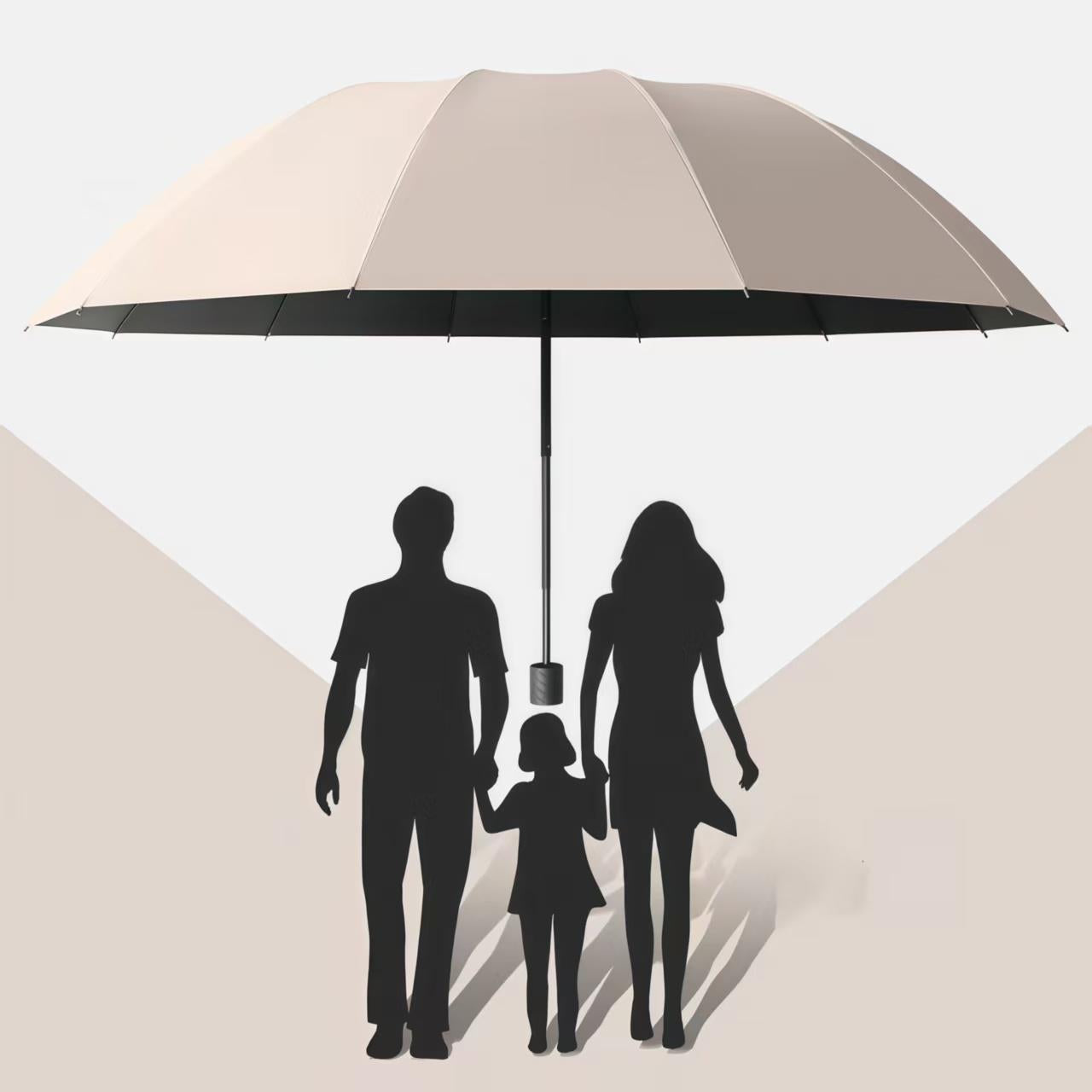 Double Umbrella, 12-rib Reinforced, Windproof And Waterproof, A Must-have Multi-functional Umbrella For Heavy Rain.