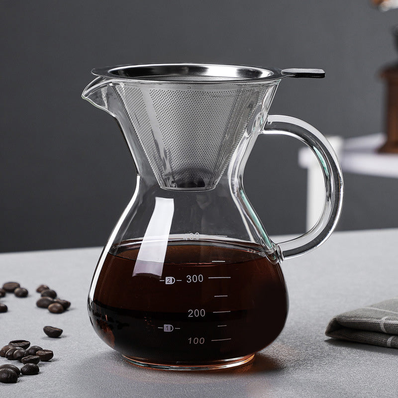 Glass coffee maker-400ml + filter-1 set